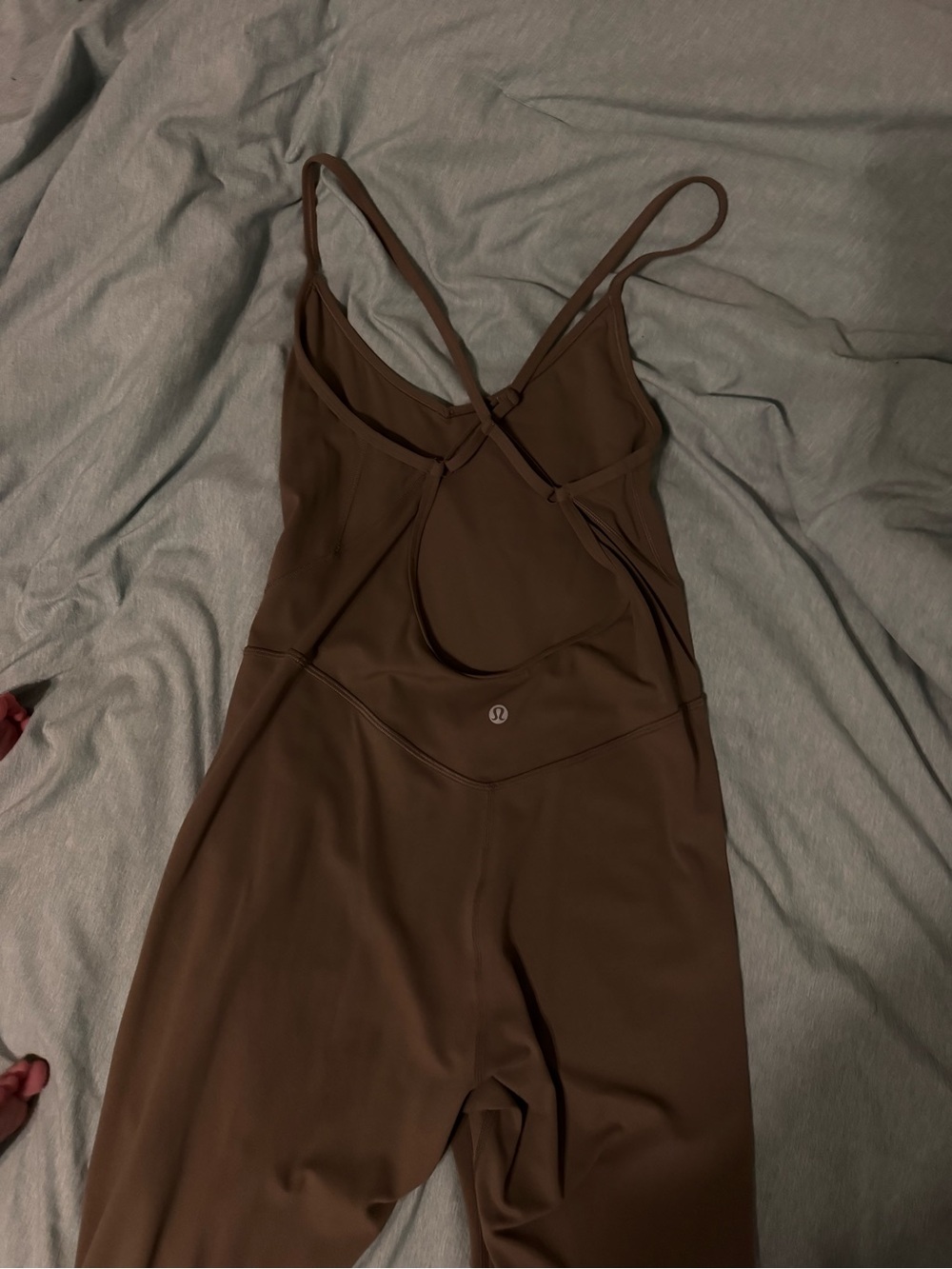 lululemon athletica Brown Strappy Back Jumpsuit